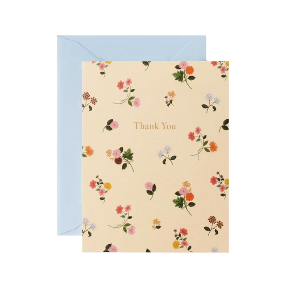 Ditsy Dahlia Thank You Card