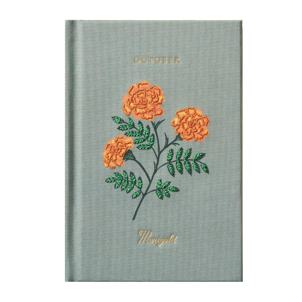 Birth Month Mini Embroidered Journal - October