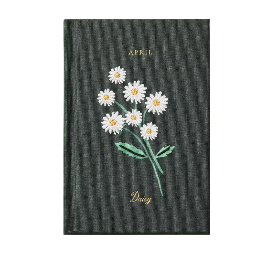 Birth Month Mini Embroidered Journal - April