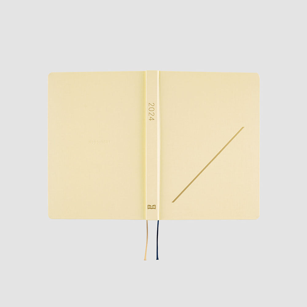 2024 Hobonichi Techo HON A5 Japanese Hardcover Planner Book - Paper Series:  Black Gingham