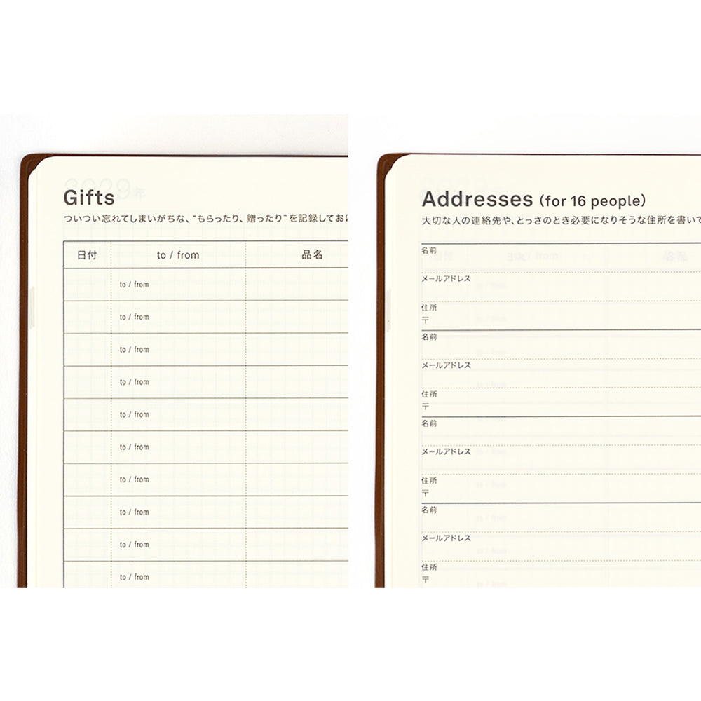 2025-2029 Hobonichi Techo 5-Year Japanese A5