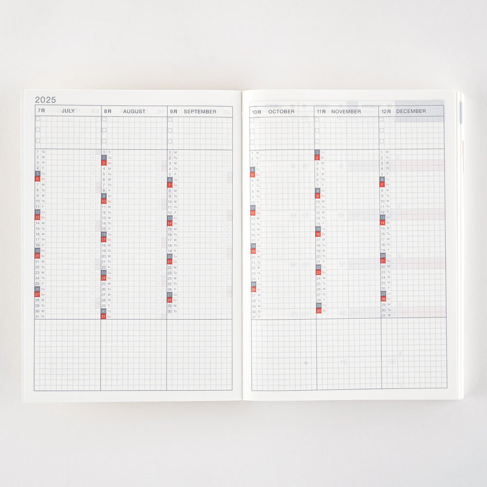 2025 Hobonichi Techo Cousin Planner Book English A5