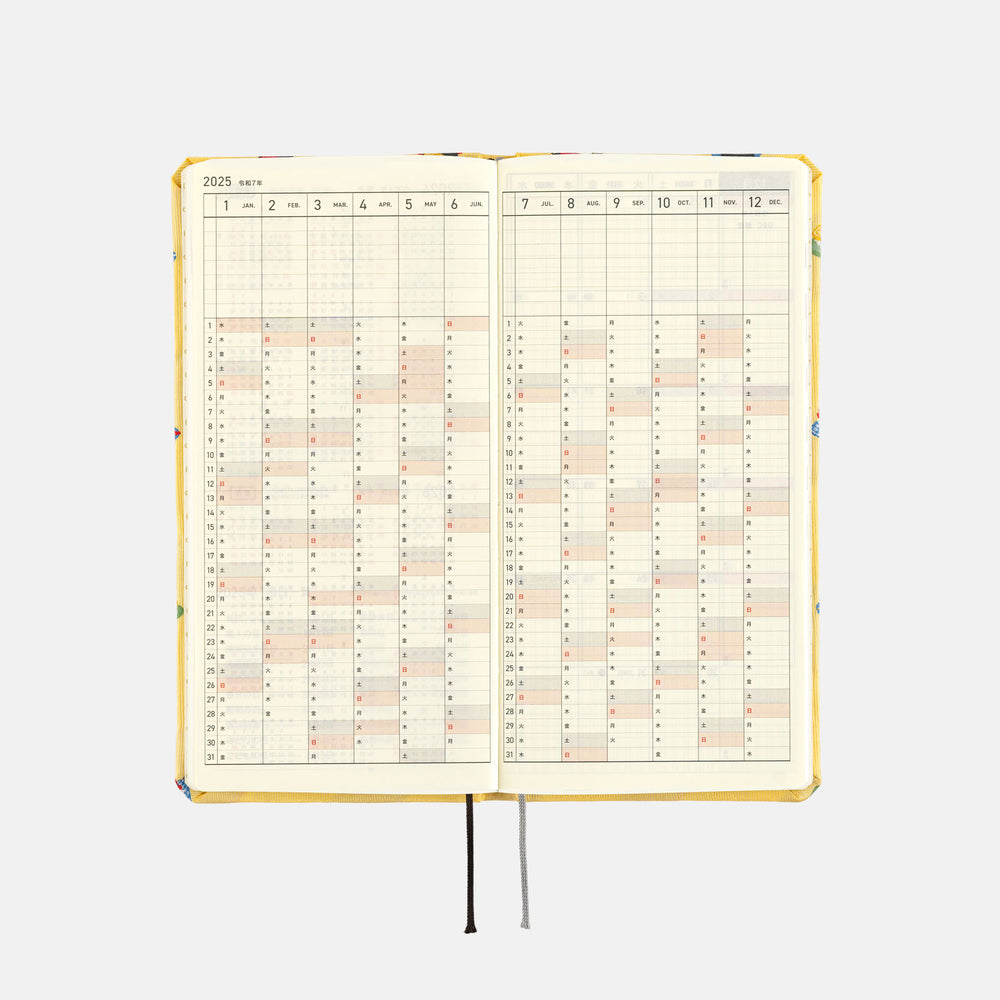 2025 Hobonichi Techo English Weeks - Bow & Tie: Sushi