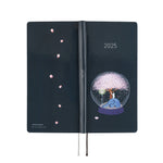 2025 Hobonichi Techo English Weeks - Hiroko Kubota: Night Cherry Blossom Snow Globe