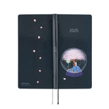 2025 Hobonichi Techo English Weeks - Hiroko Kubota: Night Cherry Blossom Snow Globe