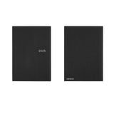 2025 Hobonichi Techo HON A5 English Hardcover Planner Book - Paper Series: Black Gingham