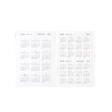 2025 Hobonichi Techo HON A5 English Hardcover Planner Book - Paper Series: Black Gingham