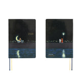 2025 Hobonichi Techo HON A6 English Hardcover Planner Book - Hiroko Kubota: Crescent Moon Delivery