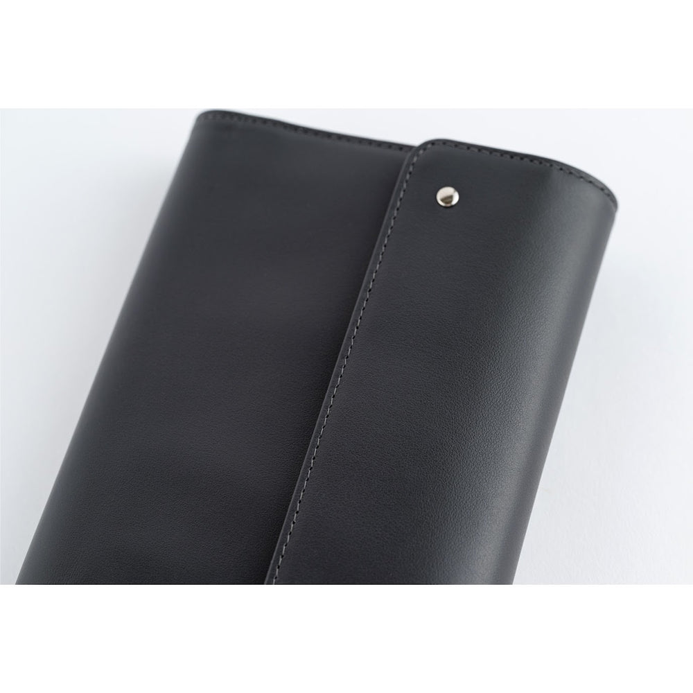 2025 Hobonichi Techo Original A6 Cover Only - Leather: Charcoal Gray