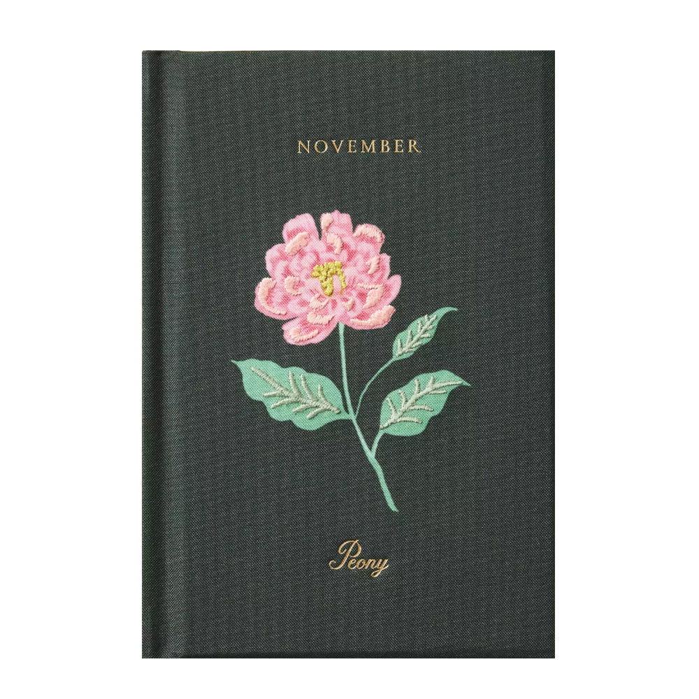 Birth Month Mini Embroidered Journal - November