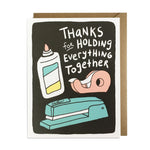 Hold Together Office Supplies Thank You Card