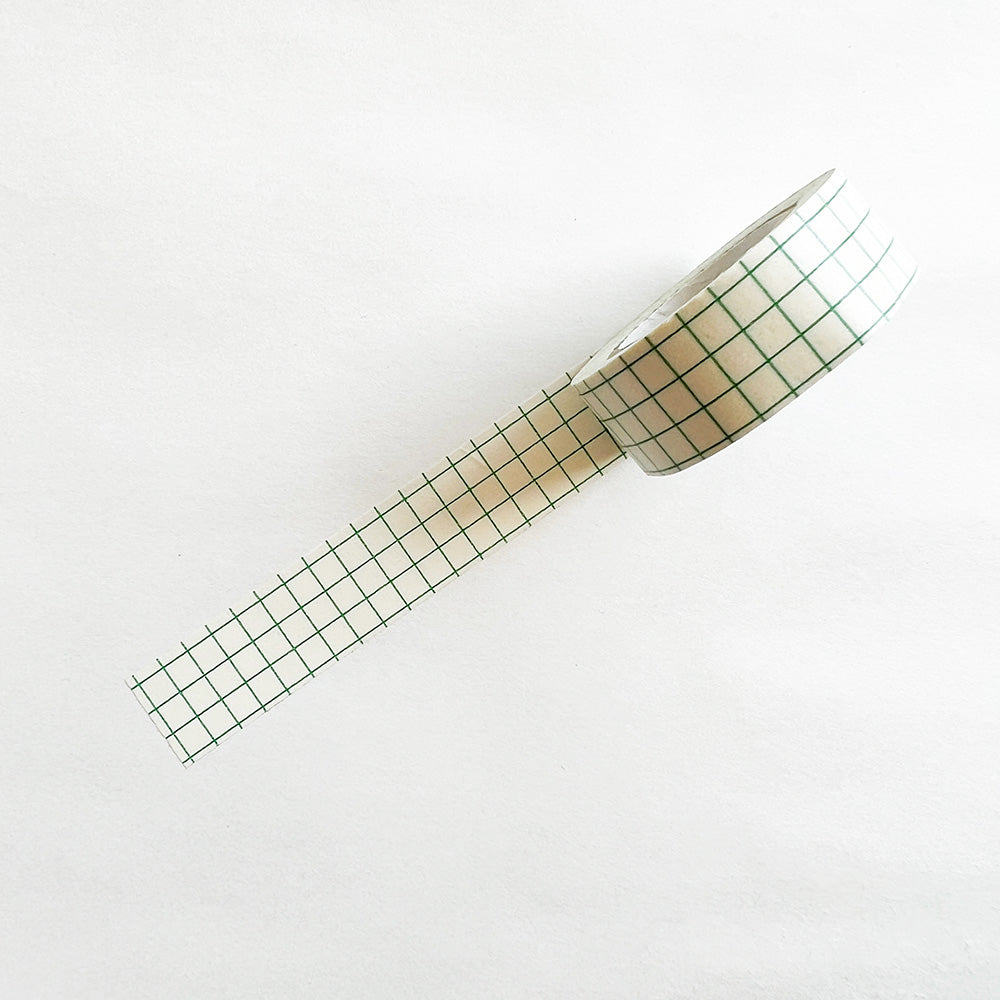 Wide Grid Washi Tape - Green