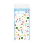 Furukawashiko Clear Sticker Sheet - White Bear and Beach