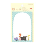 Furukawashiko Sticky Notes - Watashi Biyori - Flower and Cat