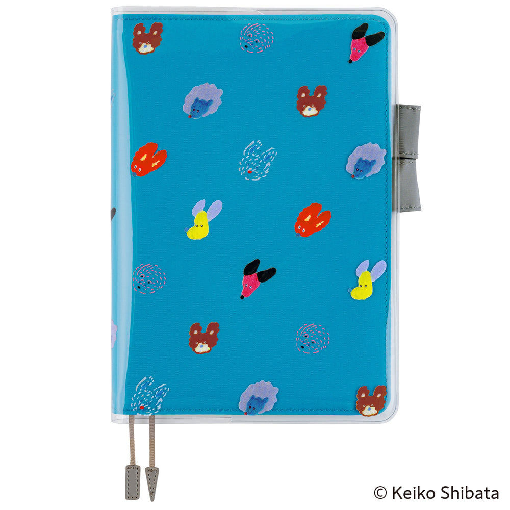 Hobonichi Techo A5 - Keiko Shibata: Cover on Cover for A5 Size (Dog Ears Fluttering in the Wind)