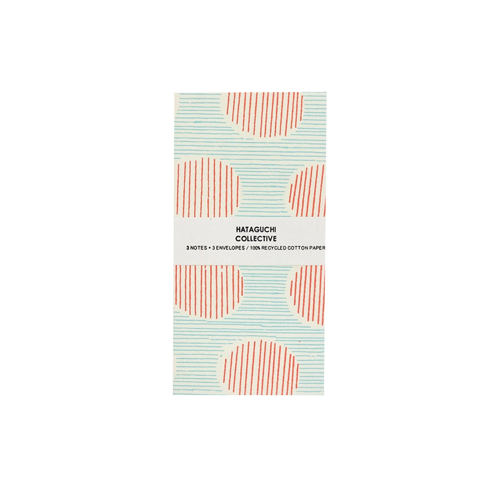 Large Envelope with Notecard Set of 3 - Shima-Maru Red x Blue