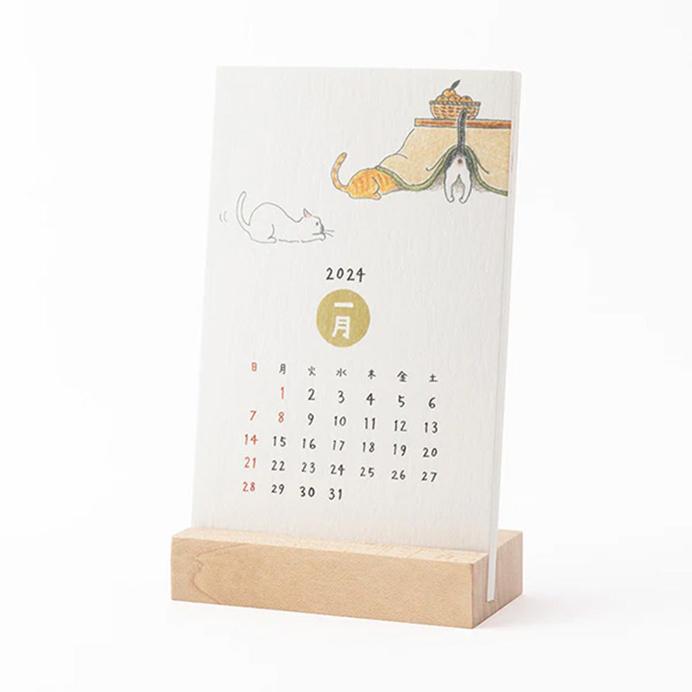 Midori Calendar Stickers - Large - Cats