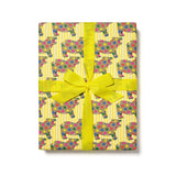 Star Hippos Wrapping Paper Sheet