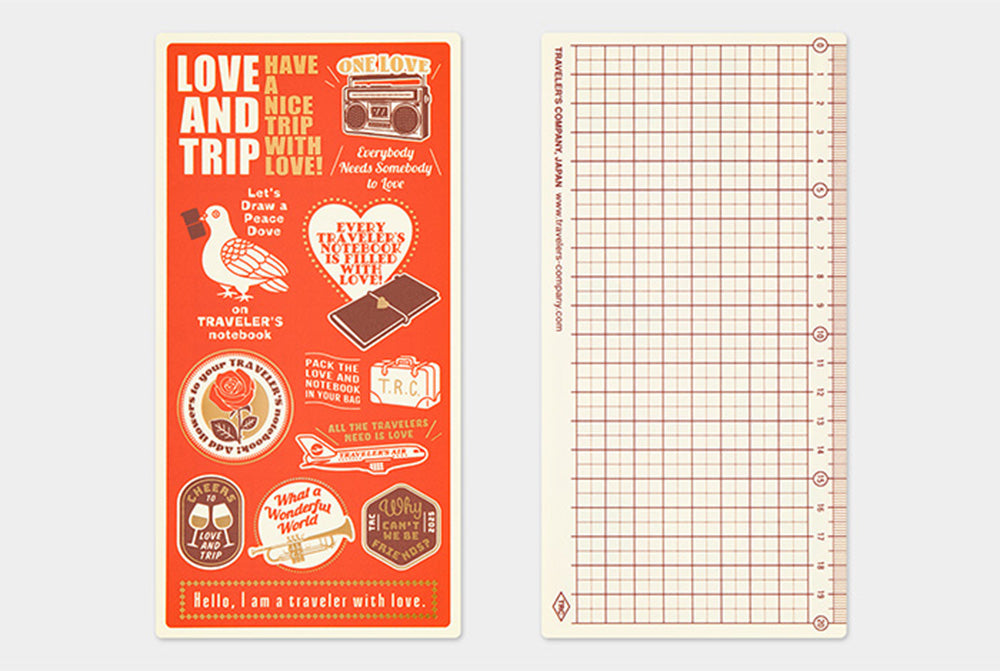 Traveler's Notebook Diary 2025 Plastic Sheet M.Lovewell