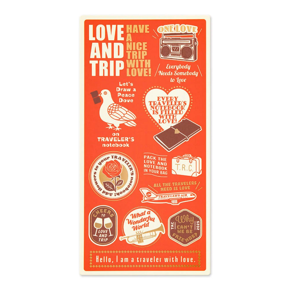 Traveler's Notebook Diary 2025 Plastic Sheet M.Lovewell