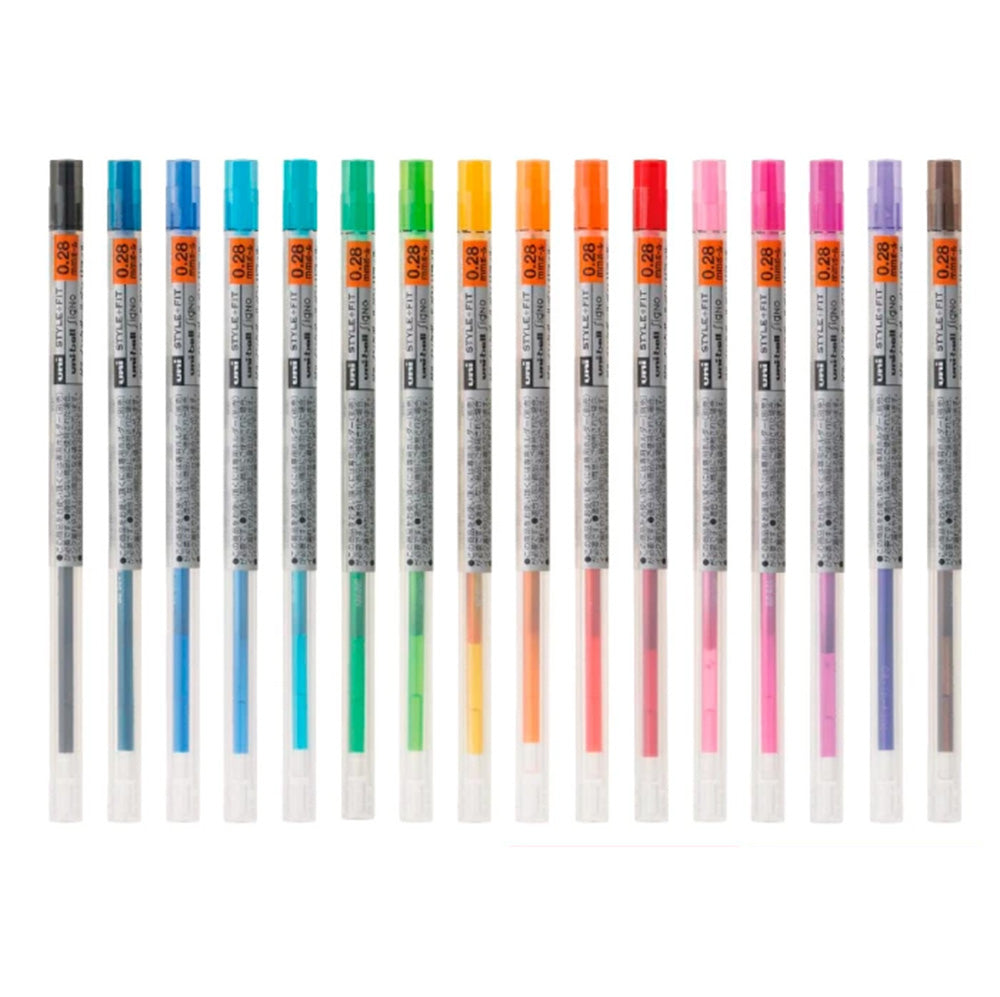 Uni Style Fit Single Color Slim Gel Pen Refill - 0.28mm