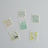 Yohaku Flake Seal Stickers - Letter