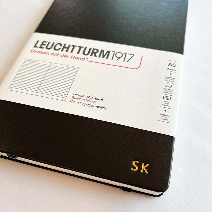 Leuchtturm1917 A5 Medium Softcover Ruled Notebook - Black