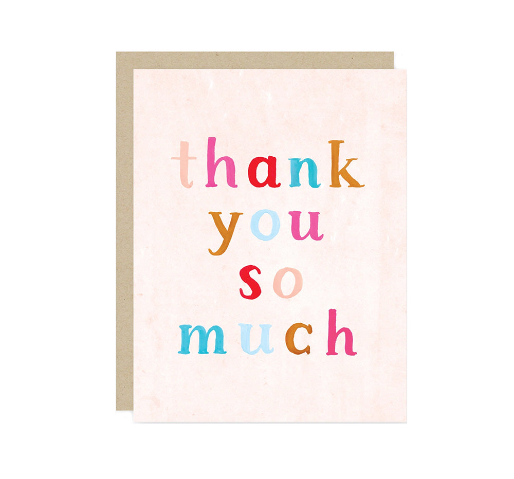 Painted Thank You Card | M.Lovewell