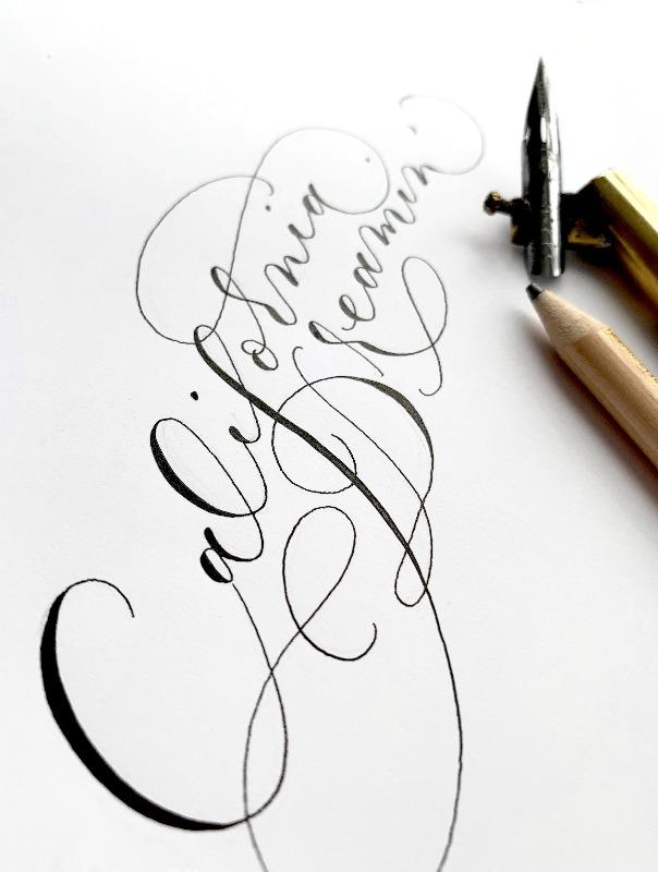 October 17 Waiting List: Intro to Modern Calligraphy with Angelique, Ink